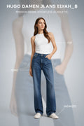HUGO Jeans Damă Elyah_B Blue Denim Originali