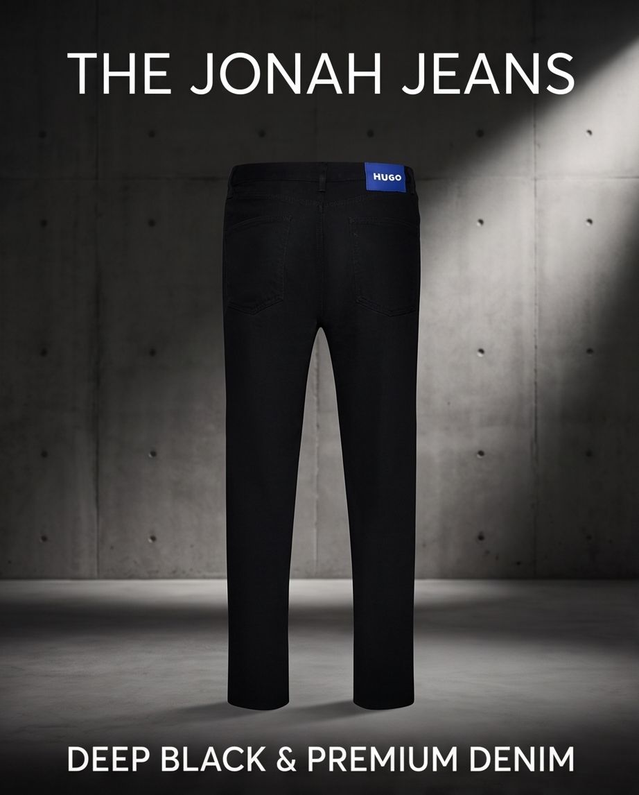 HUGO BOSS Jonah Blugi Negri Bărbați Originali