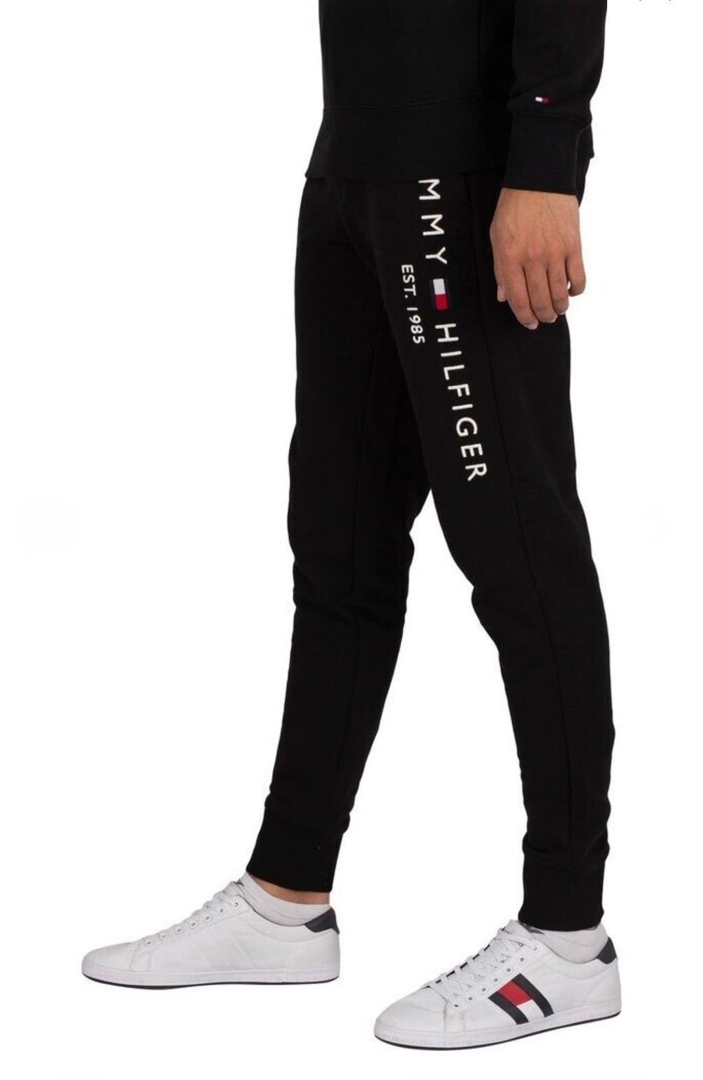 Tommy Hilfiger Logo Sweatpants Bărbați Desert Sky – XS – Originali