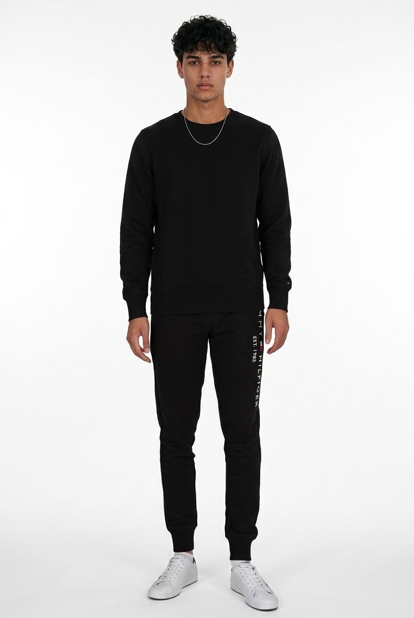 Tommy Hilfiger Logo Sweatpants Bărbați Desert Sky – XS – Originali