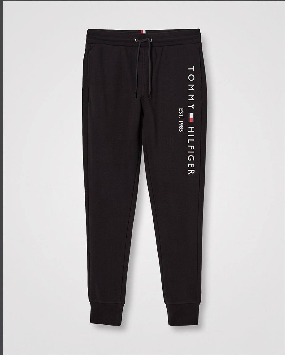 Tommy Hilfiger Logo Sweatpants Bărbați Desert Sky – XS – Originali