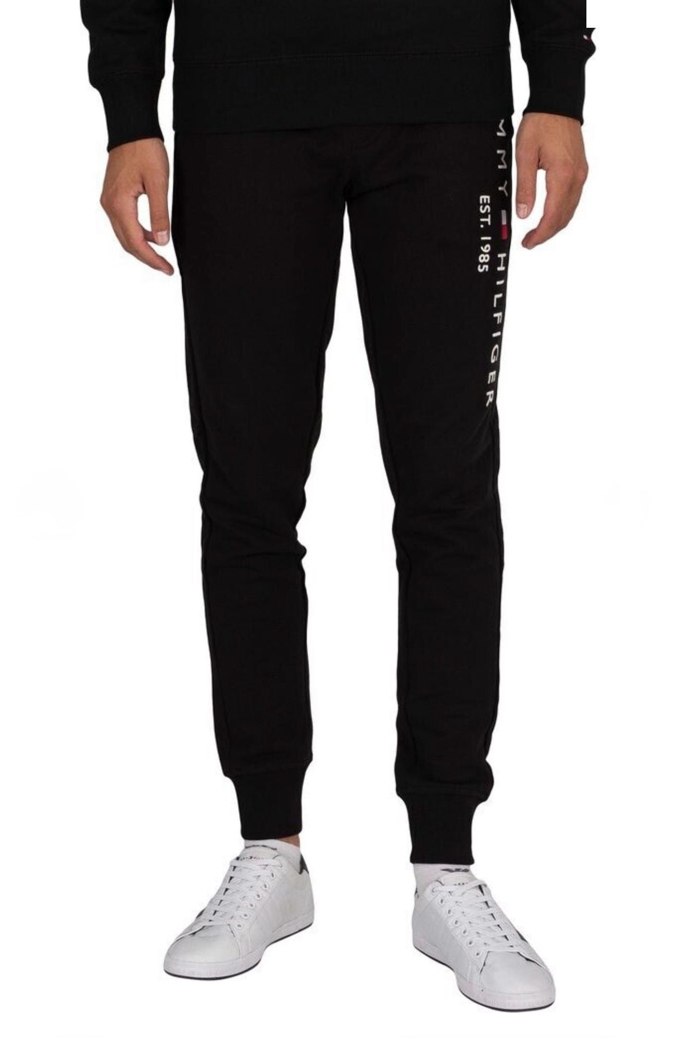 Tommy Hilfiger Logo Sweatpants Bărbați Desert Sky – XS – Originali