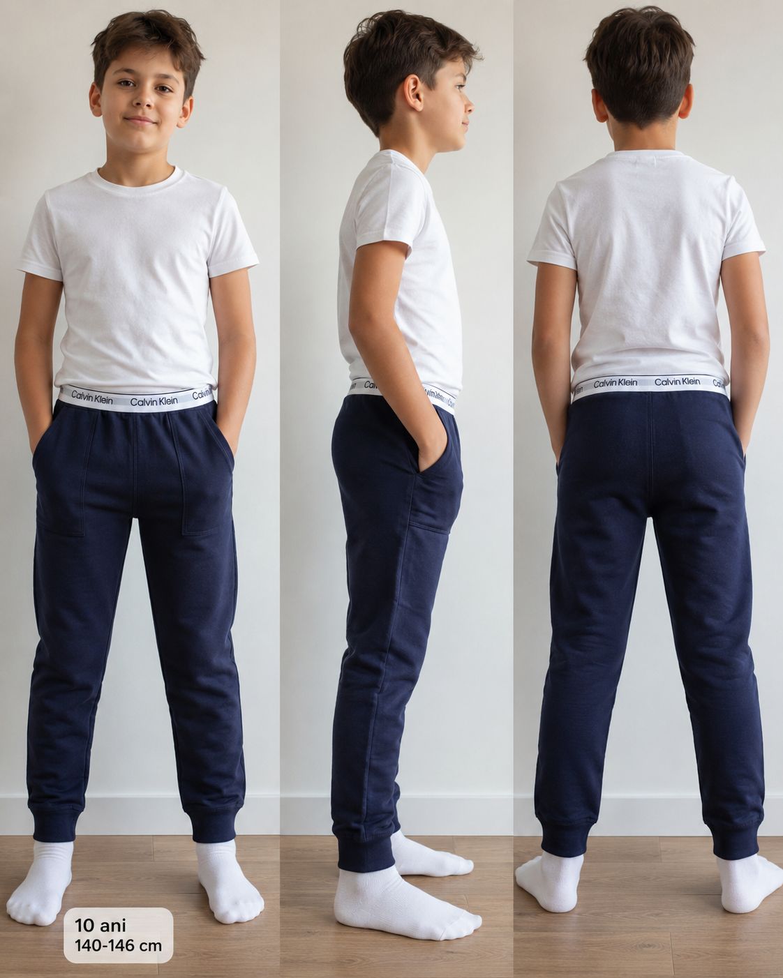 Calvin Klein Pantaloni Scurți Copii 8–10 Ani Peacoat Original