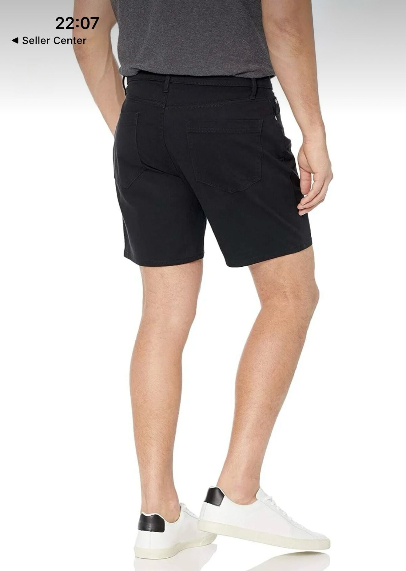 Amazon Essentials Pantaloni Scurți Bărbați Negri – Mărimea W32