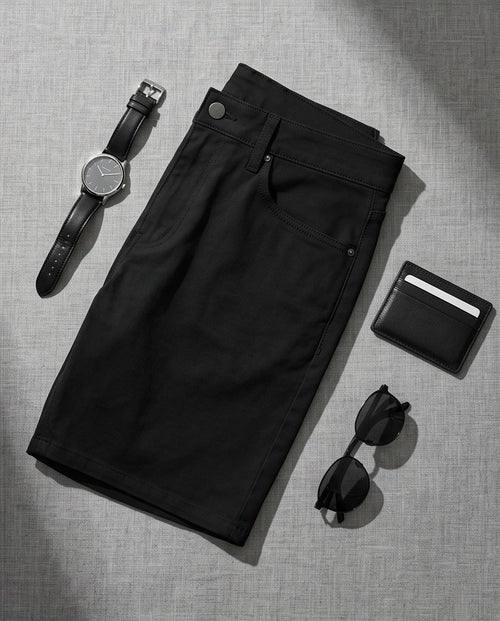 Amazon Essentials Pantaloni Scurți Bărbați Negri – Mărimea W32
