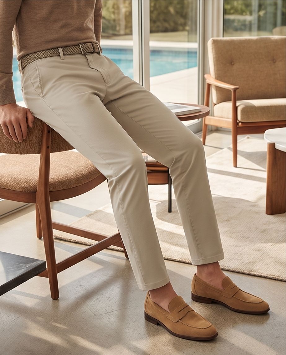HUGO BOSS Pantaloni Chino Slim bej deschis barbati