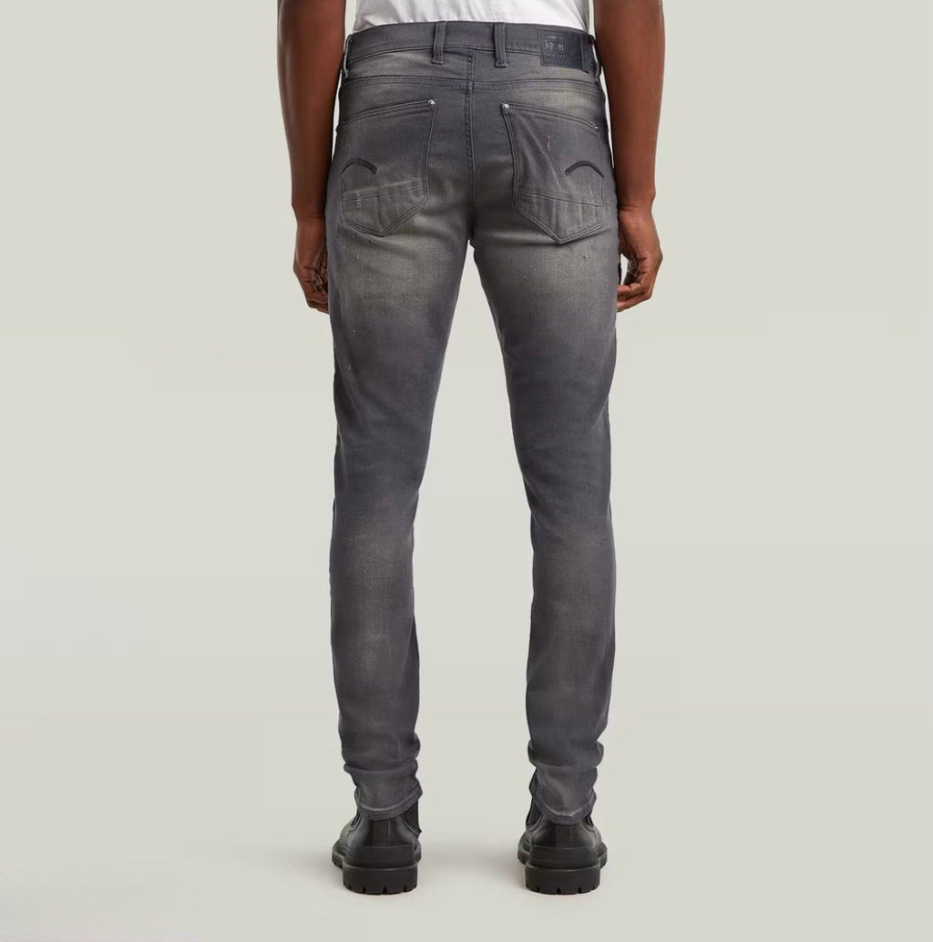 G-STAR RAW Revend Skinny Blugi gri bărbați W36/L36