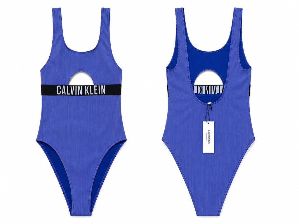 CALVIN KLEIN Costum de Baie Întreg Damă Sapphire Blue XS Original