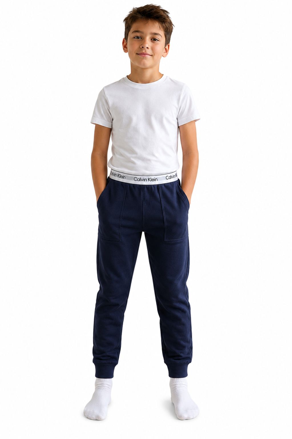 Calvin Klein Pantaloni Scurți Copii 8–10 Ani Peacoat Original