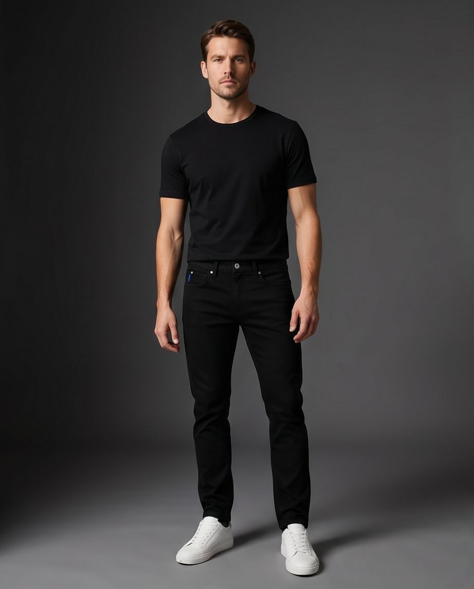 BOSS Jeans Brody Bărbați Negri  – Originali