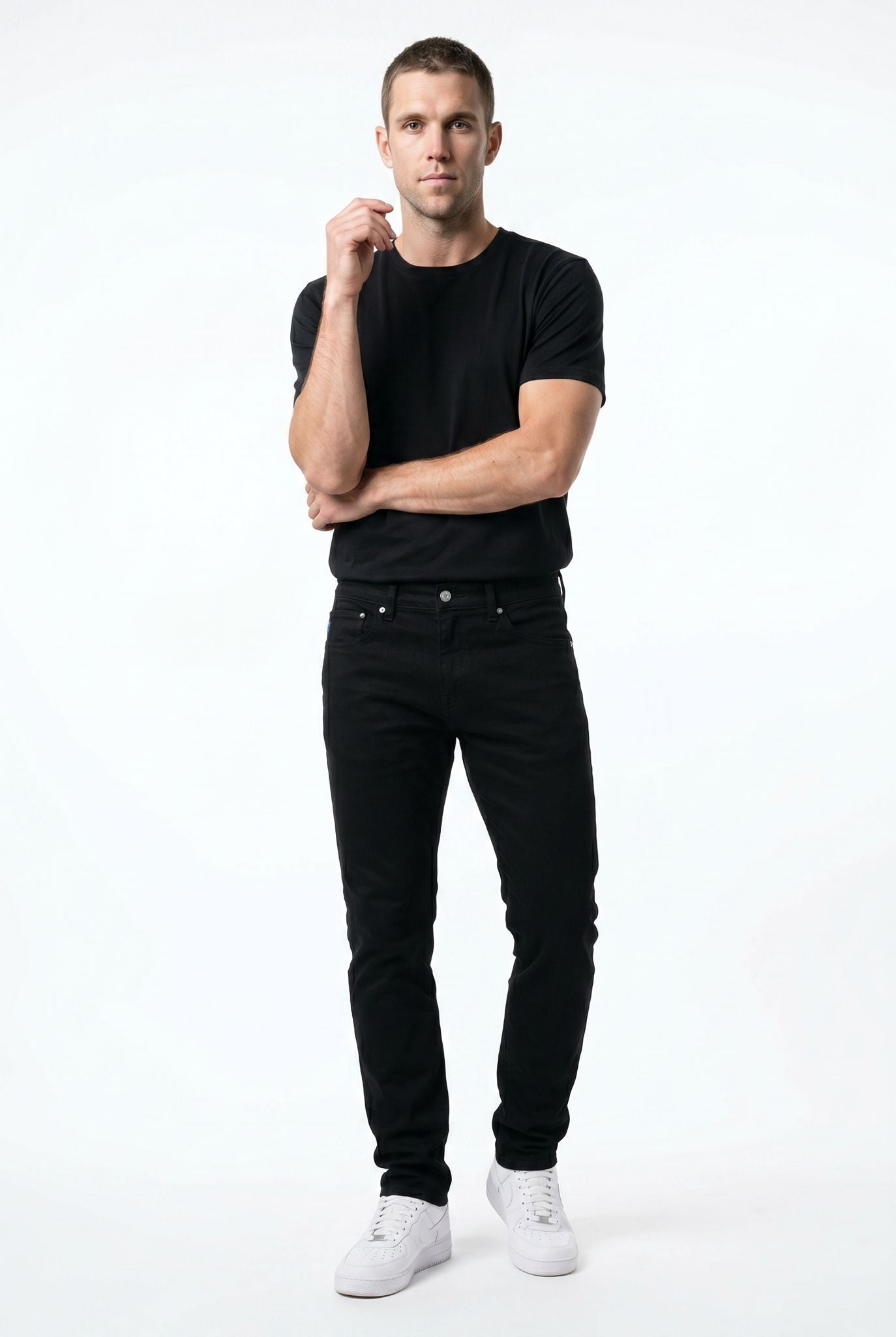 BOSS Jeans Brody Bărbați Negri  – Originali