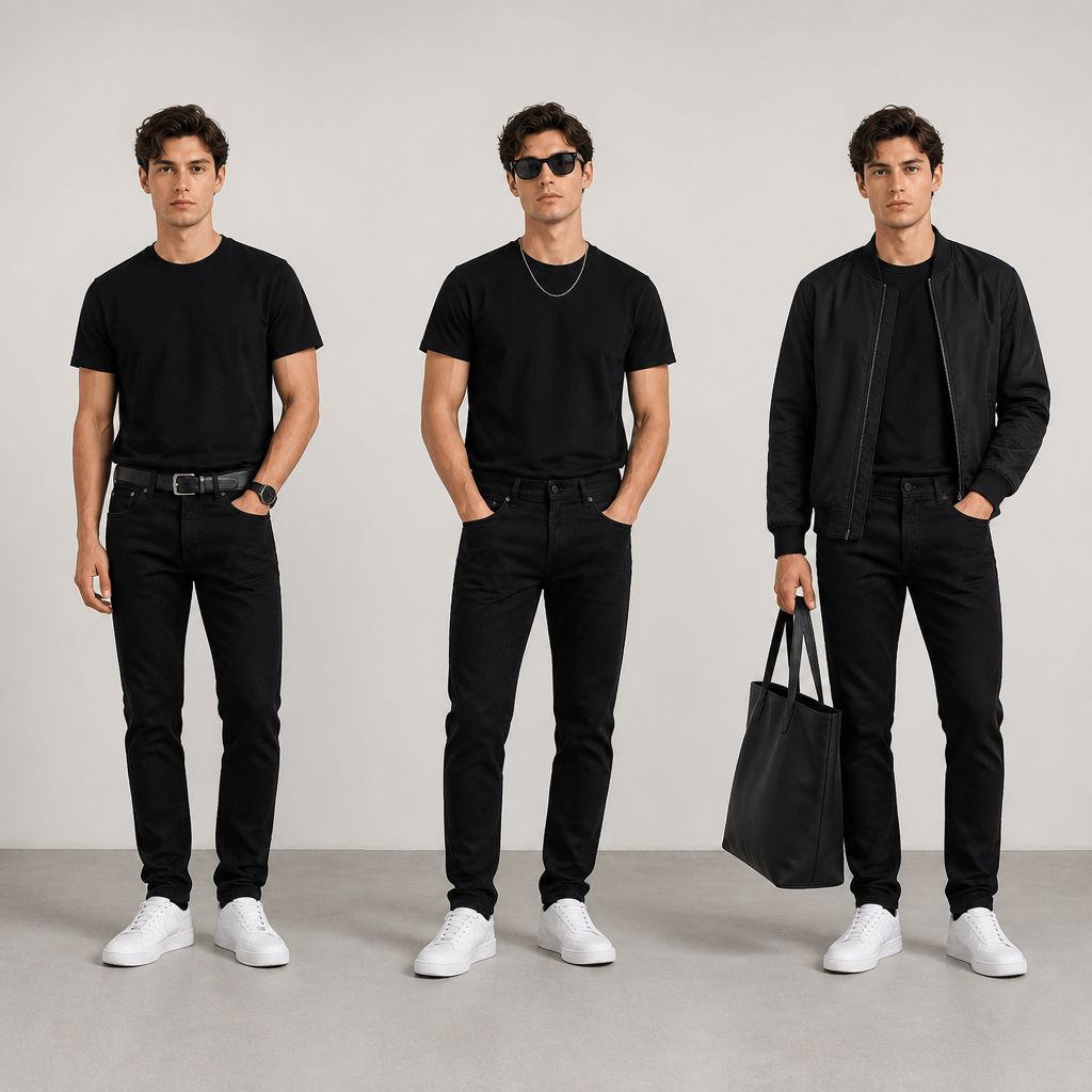 BOSS Jeans Brody Bărbați Negri  – Originali