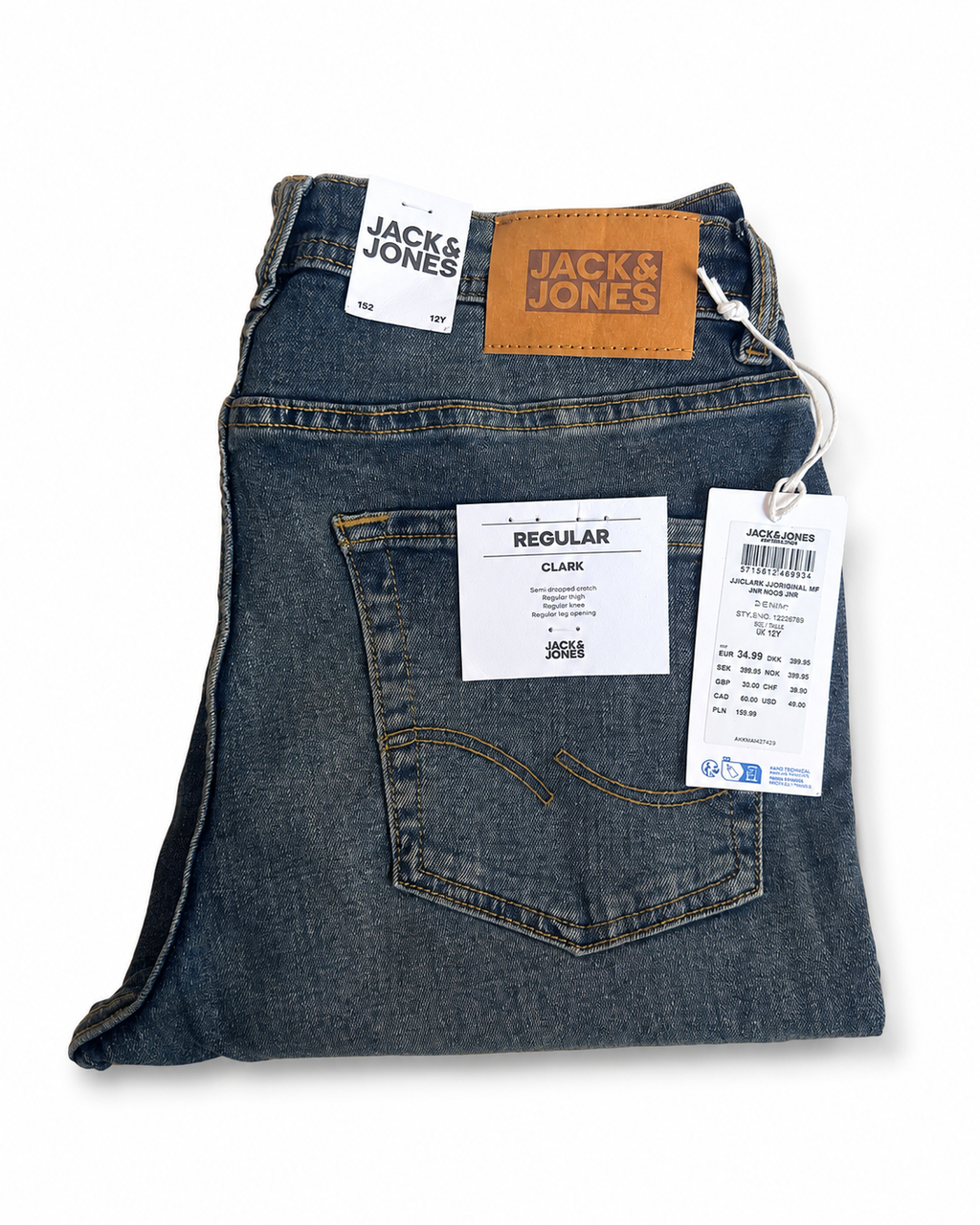 Blugi băieți Jack & Jones Junior Clark Regular Fit