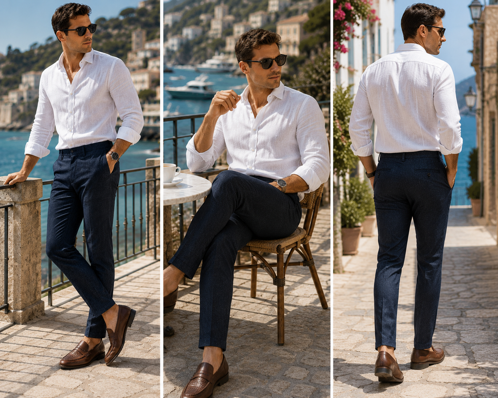 TOMMY HILFIGER Pantaloni Chino Bleecker Structure Verde Hunter Bărbați