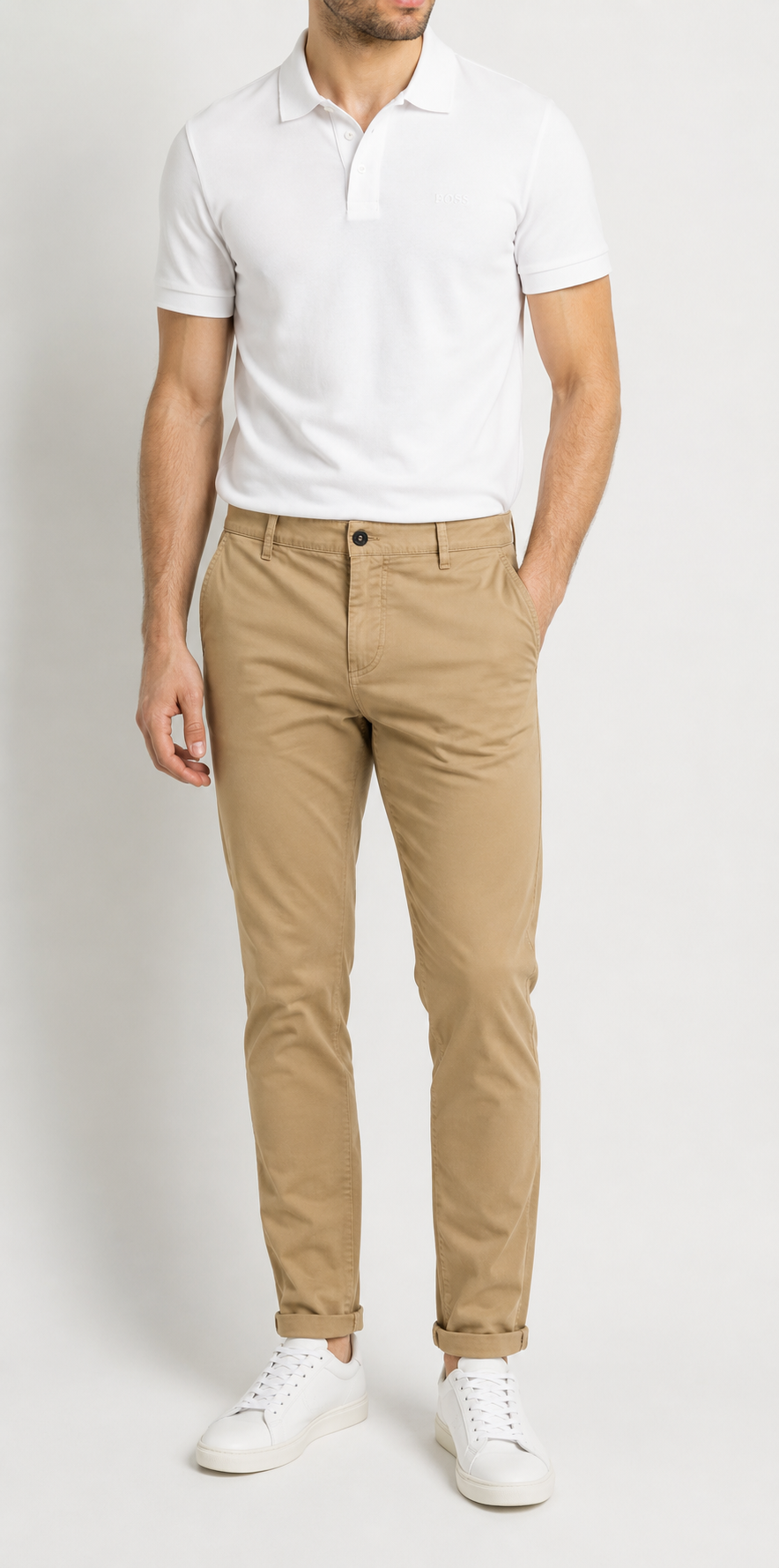 BOSS Chino Tapered Pants – Beige