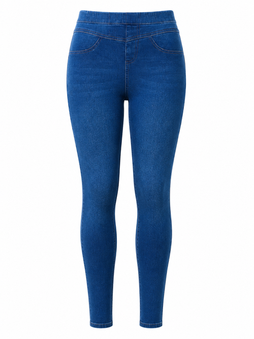 Blugi Jeggings Damă M17 Sculpt Pull-On Skinny – Bright Blue