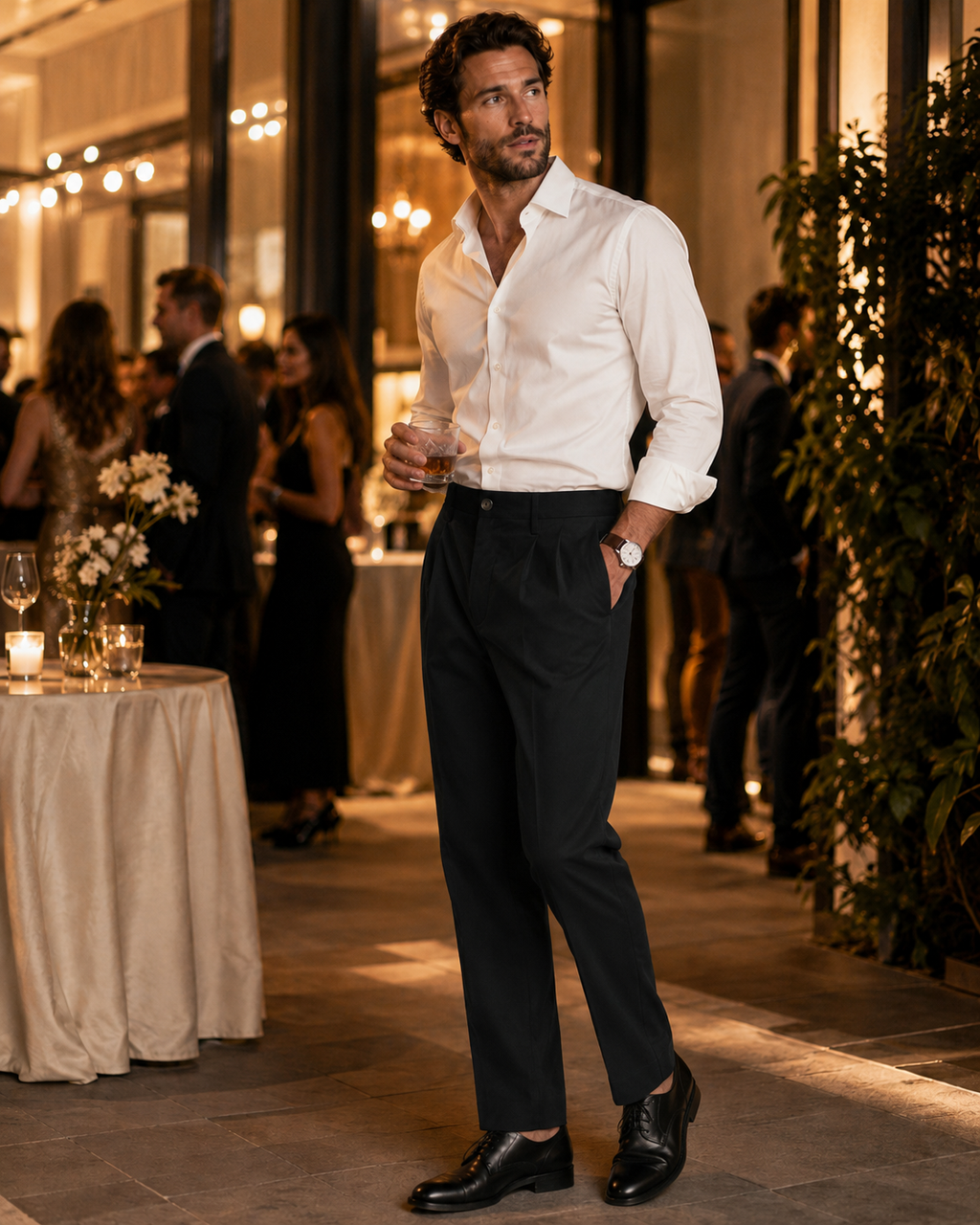Pantaloni chino cu pense Amazon Essentials bărbați – Classic Fit