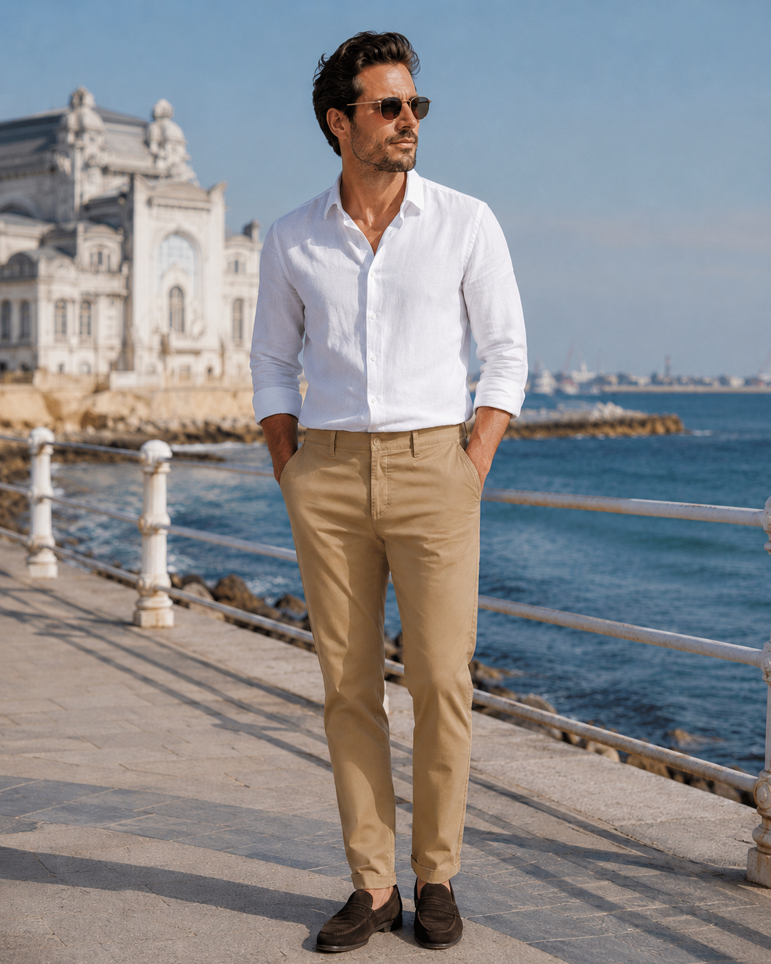 Pantaloni Chino BOSS bărbați Chino Tapered