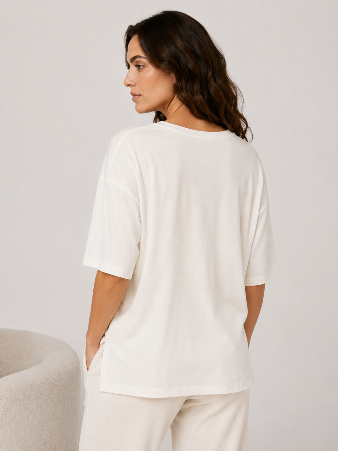 Tricou BOSS Homewear CP Stripe damă Relaxed Fit