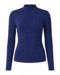 Bluză damă The Drop Ebony Mock Neck