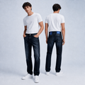 Blugi HUGO Blue Ash bărbați Slim Fit