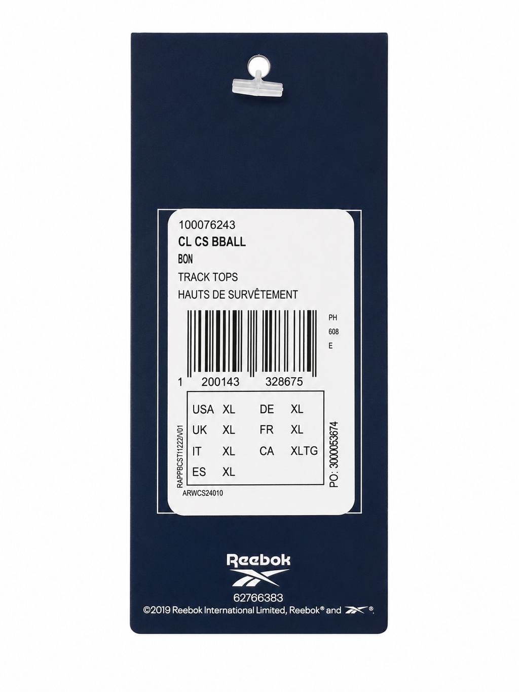 Jachetă trening REEBOK femei Classics Court Basketball Track Top