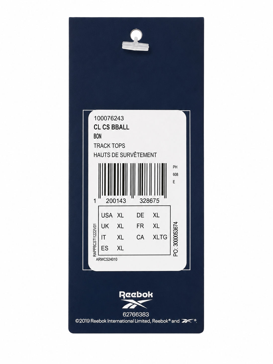 Jachetă trening REEBOK femei Classics Court Basketball Track Top