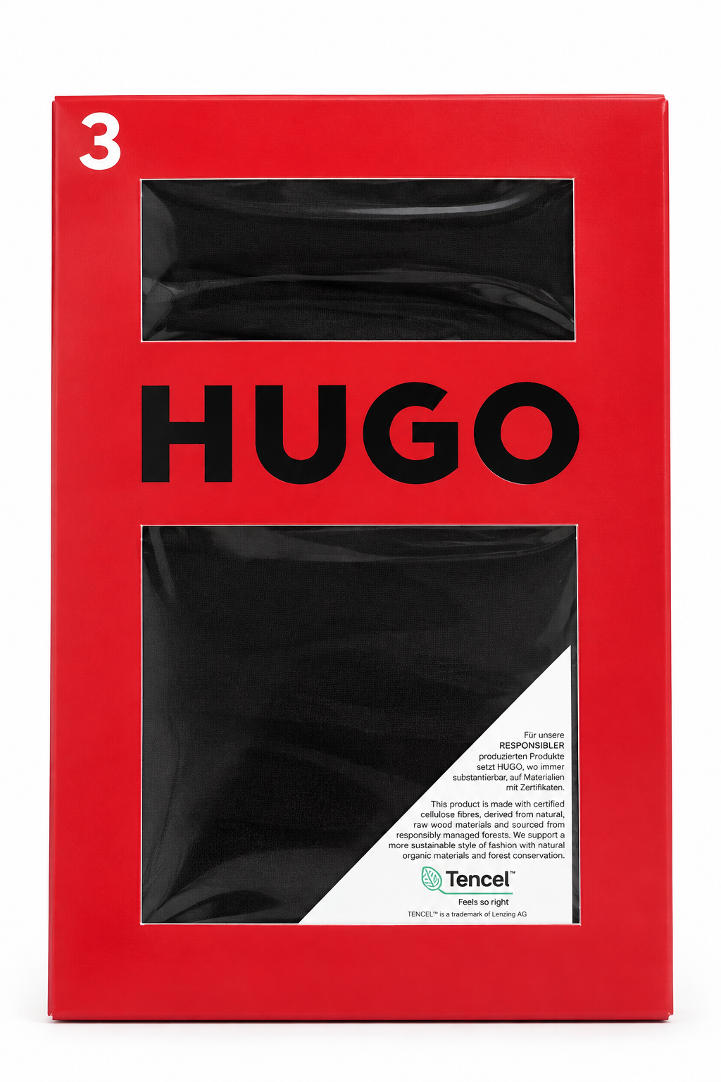 Set 3 chiloți HUGO Triplet Brief Pure damă – imagine produs 3