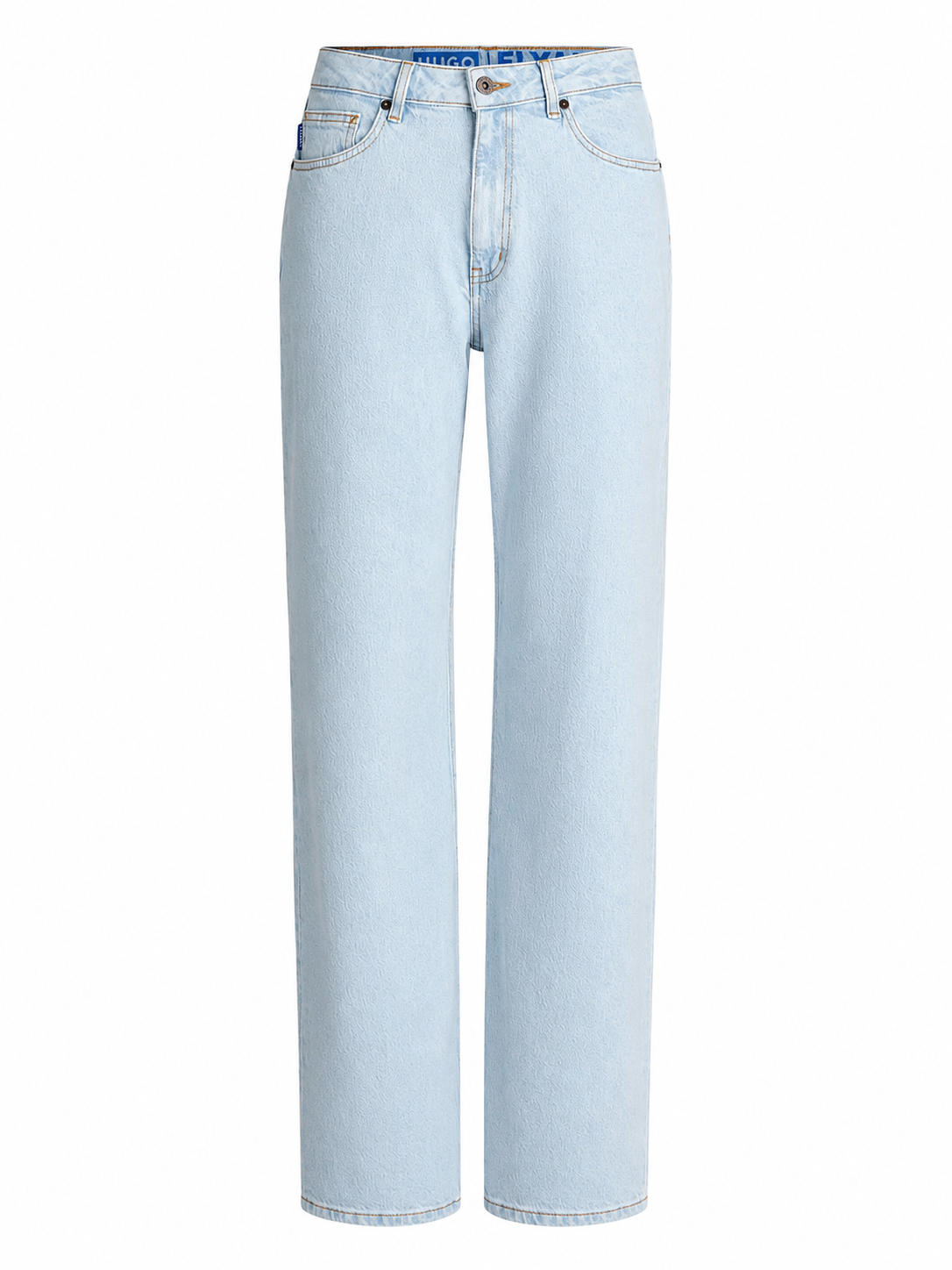 Blugi HUGO Blue Elyah_B damă Straight Fit