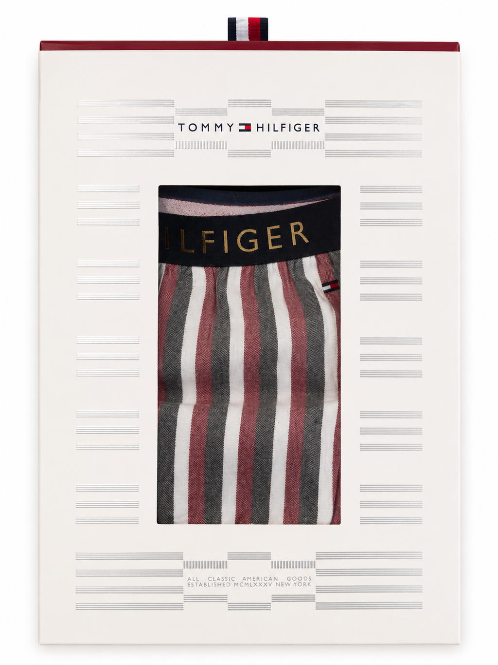 Set pijama 3 piese Tommy Hilfiger bărbați cu papuci