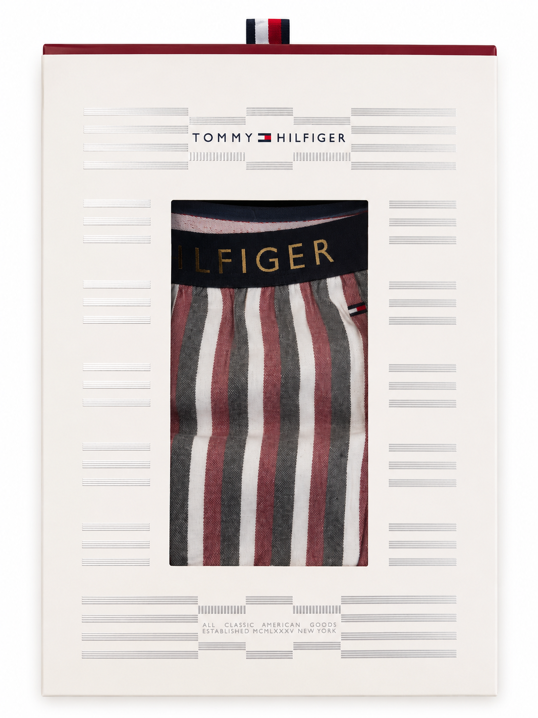 Set pijama 3 piese Tommy Hilfiger bărbați cu papuci