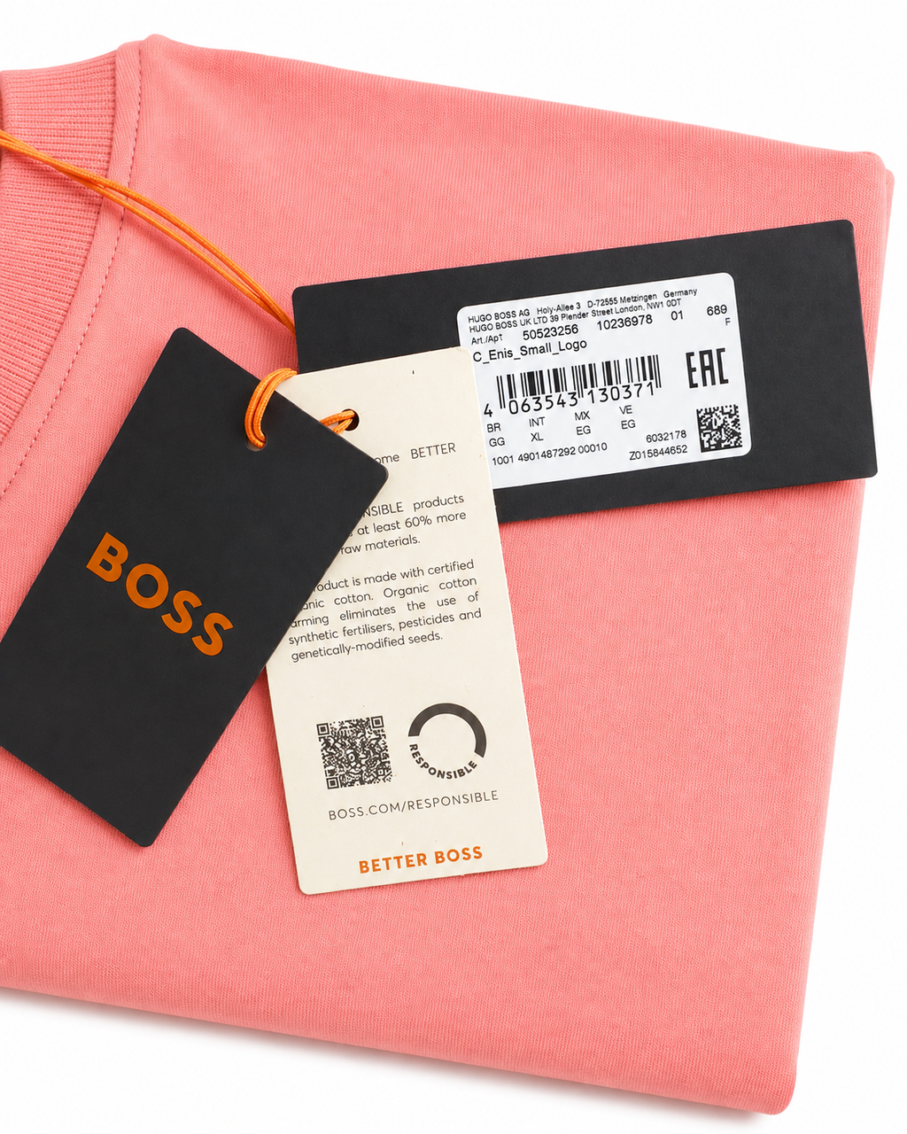 Tricou BOSS C_Enis_Small_Logo damă Oversized
