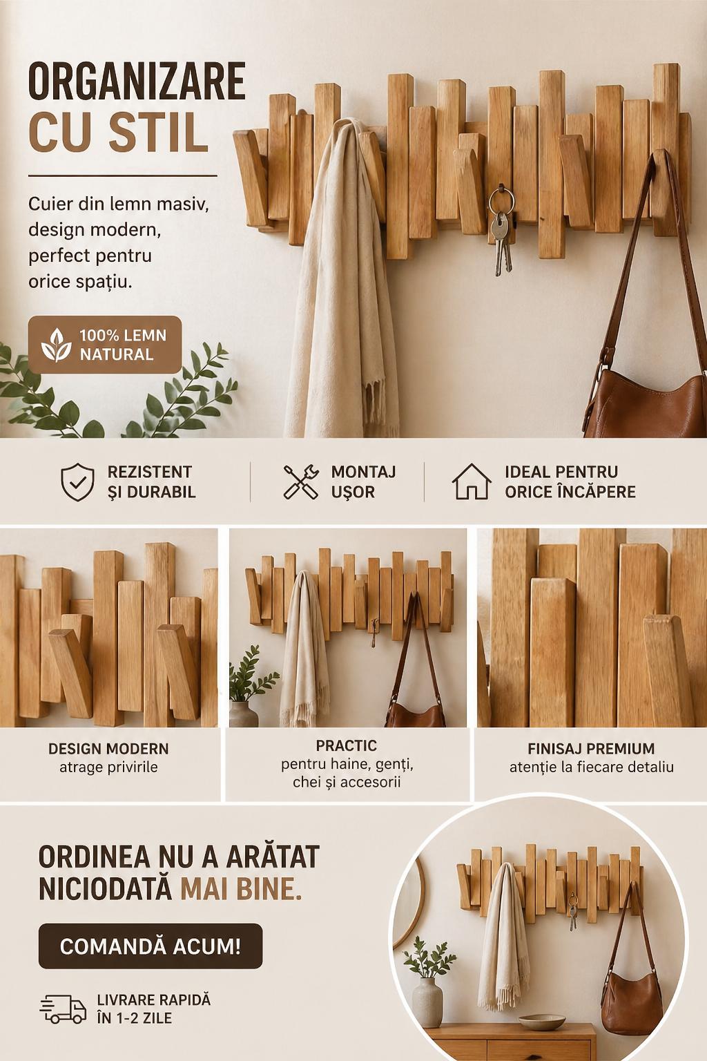 Cuier Design Pian - Obiect de arta pe orice perete