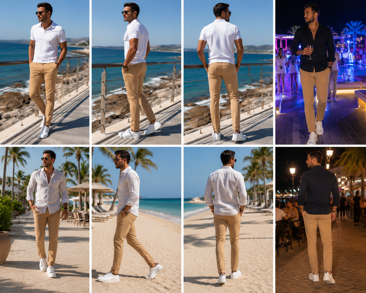 Pantaloni Chino Bărbați Stretch,elastici