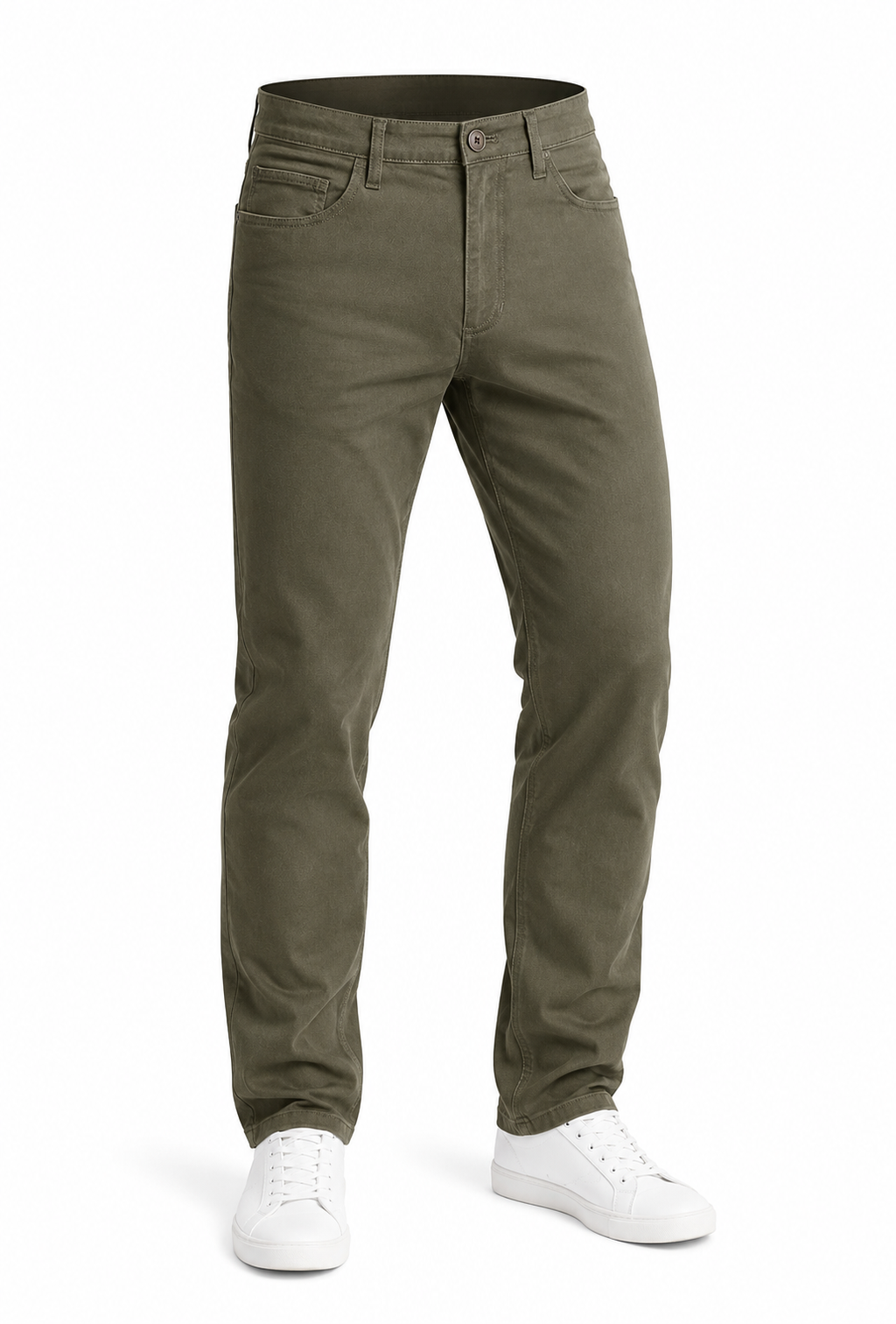 Pantaloni chino GOODTHREADS bărbați Slim-Fit 5-Pocket Comfort Stretch – Olive