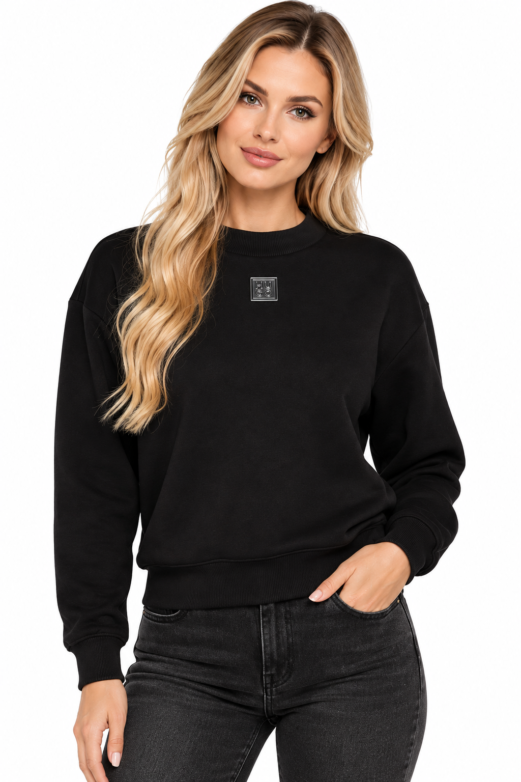 Bluză HUGO Deflorine Regular Fit