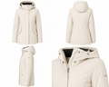 Geacă parka GEOX Respira damă Myria Mid Parka Heavy Dull Ivory (Off White)