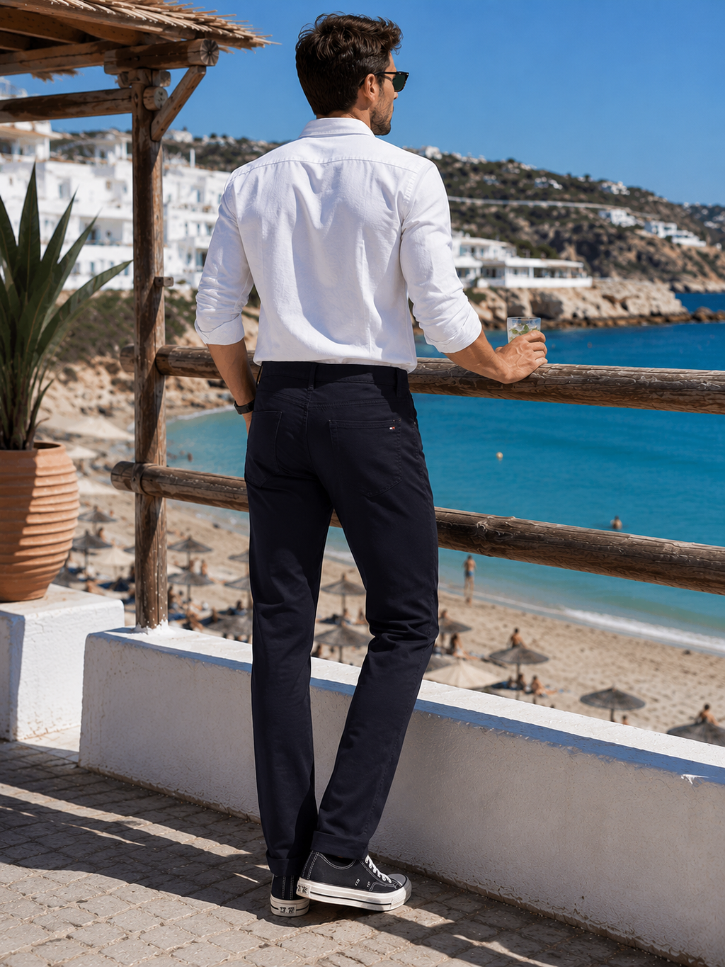 Pantaloni Tommy Hilfiger Denton Desert Sky