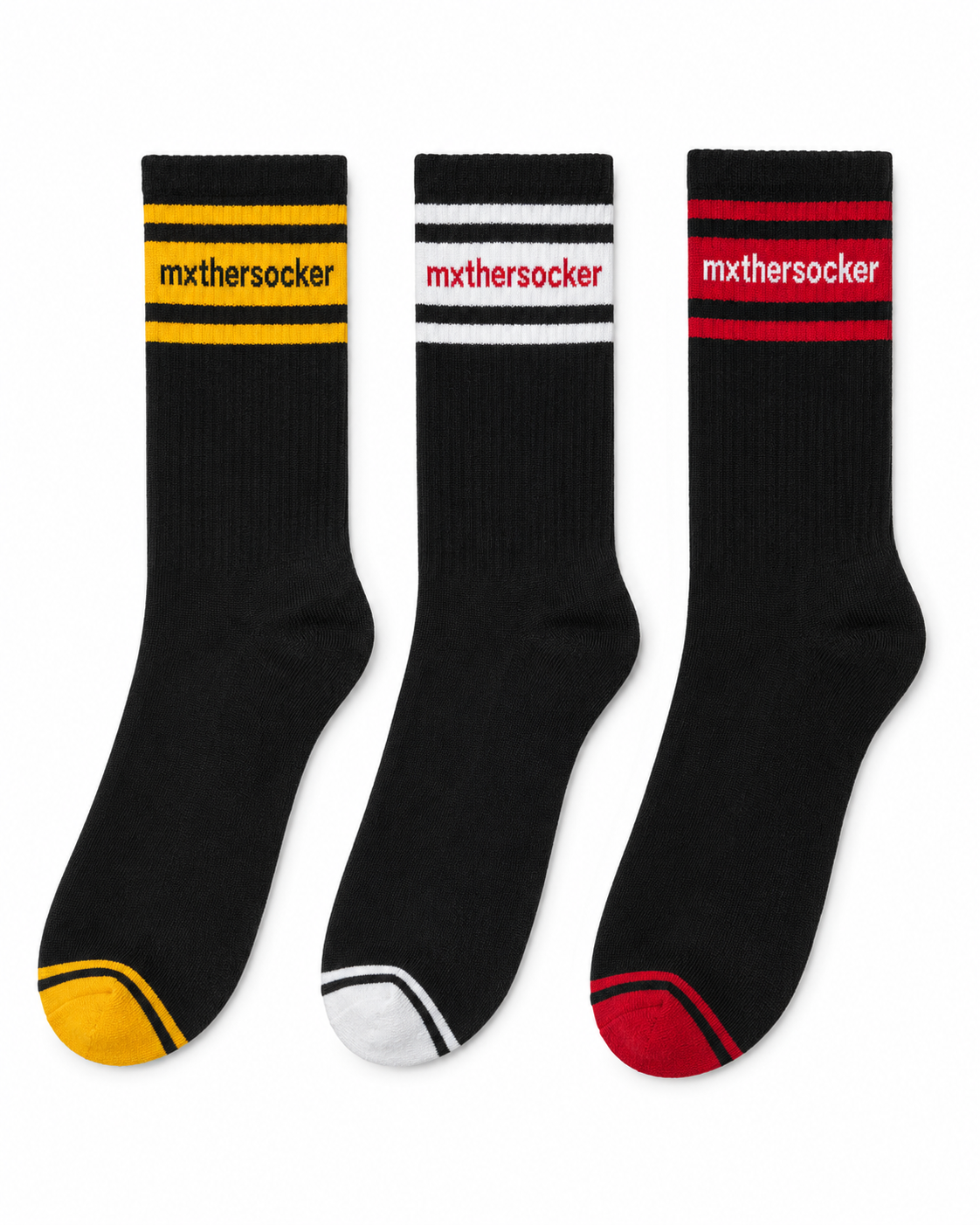 Set 3 perechi șosete MXTHERSOCKER bărbați Eighty Eight Darkness, mărimea 41–46
