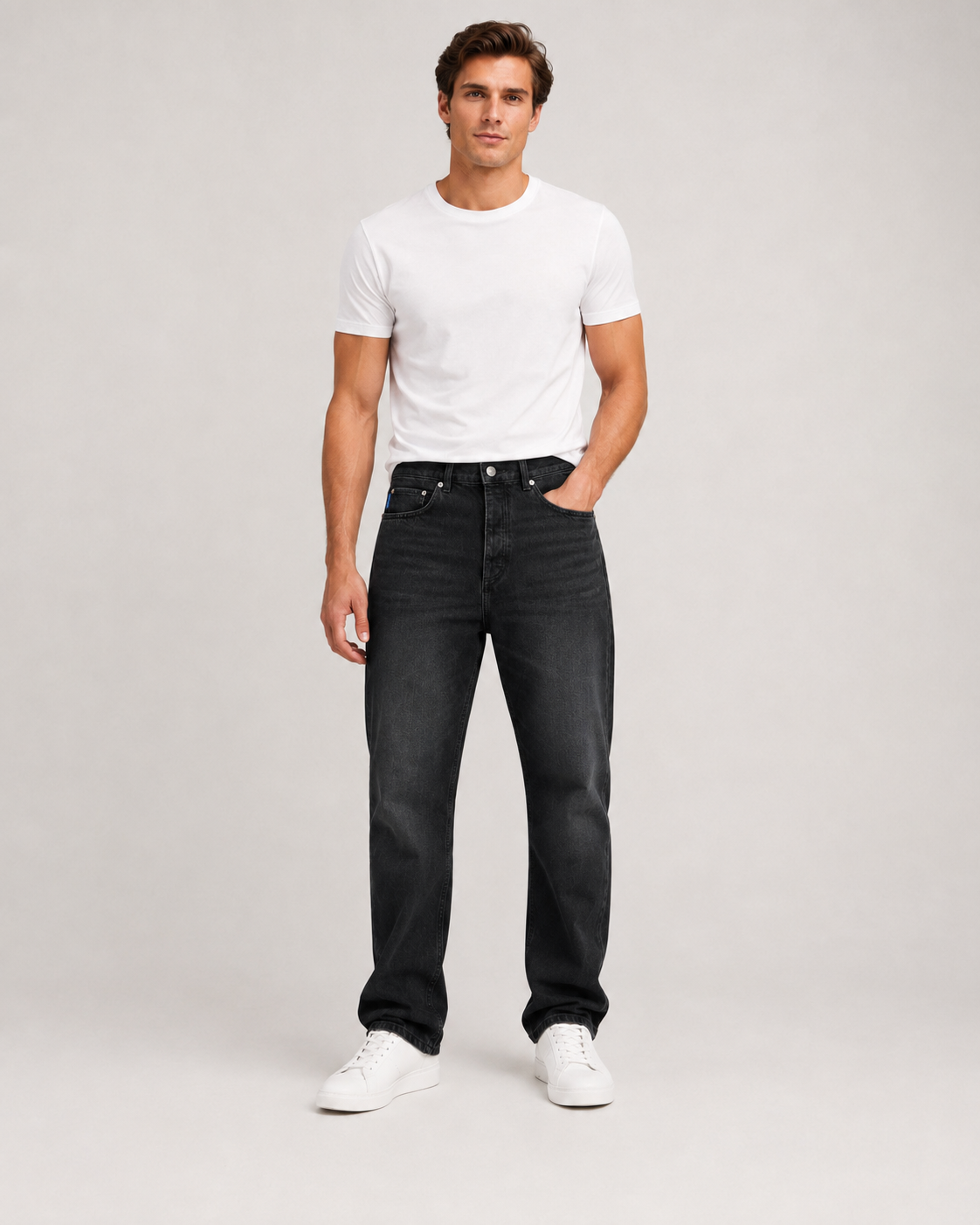 Blugi HUGO BLUE bărbați Nate Baggy Fit