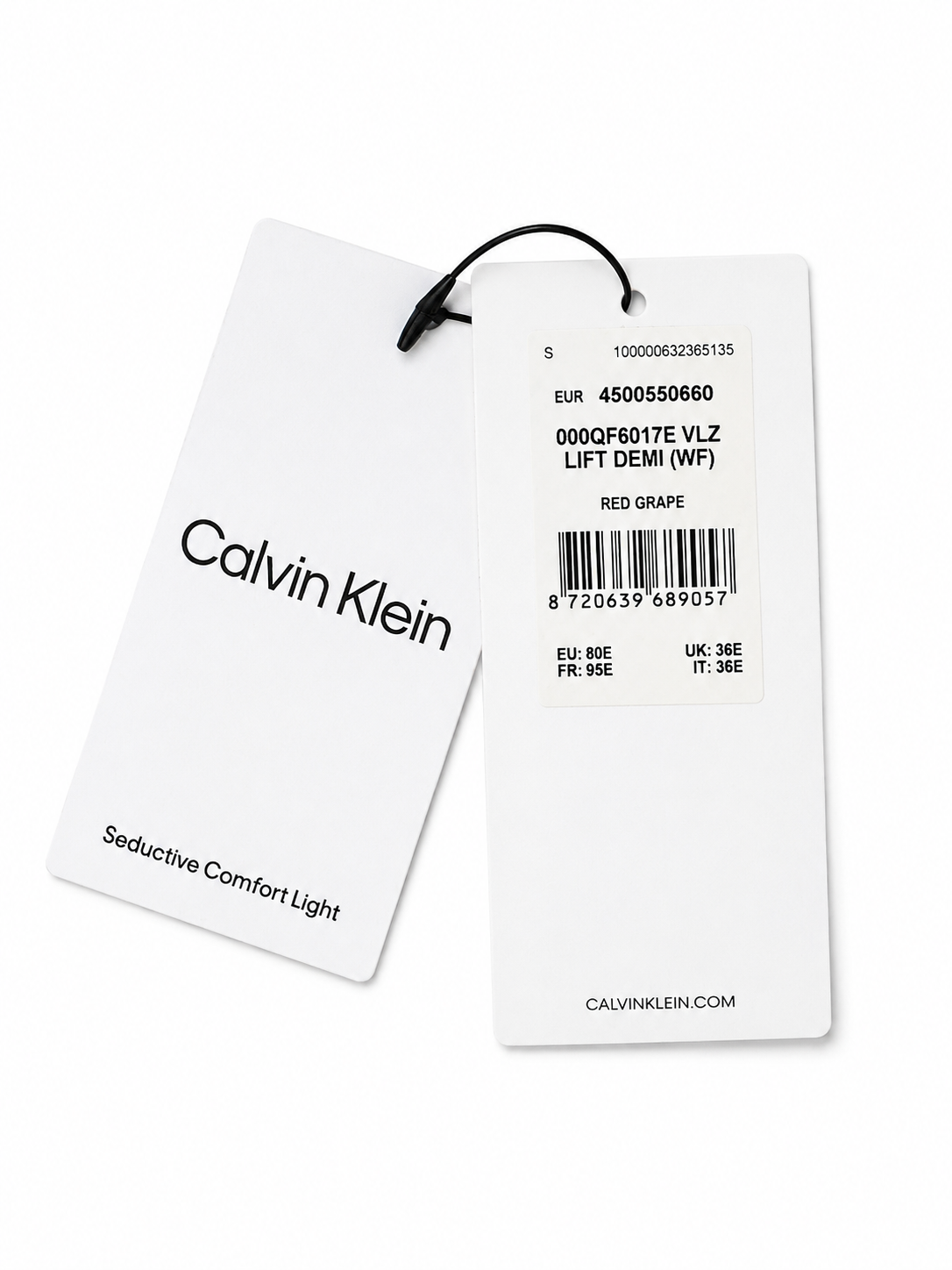 Sutien Calvin Klein Lift Demi damă Red Grape 80E 000QF6017E VLZ