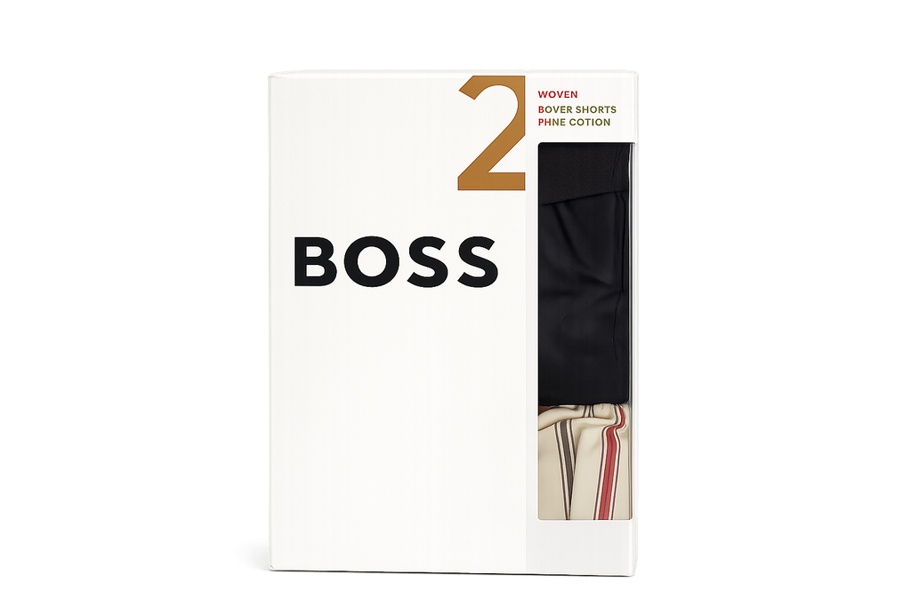 HUGO BOSS Set 2 Boxeri Bărbați 100% Bumbac XL Original