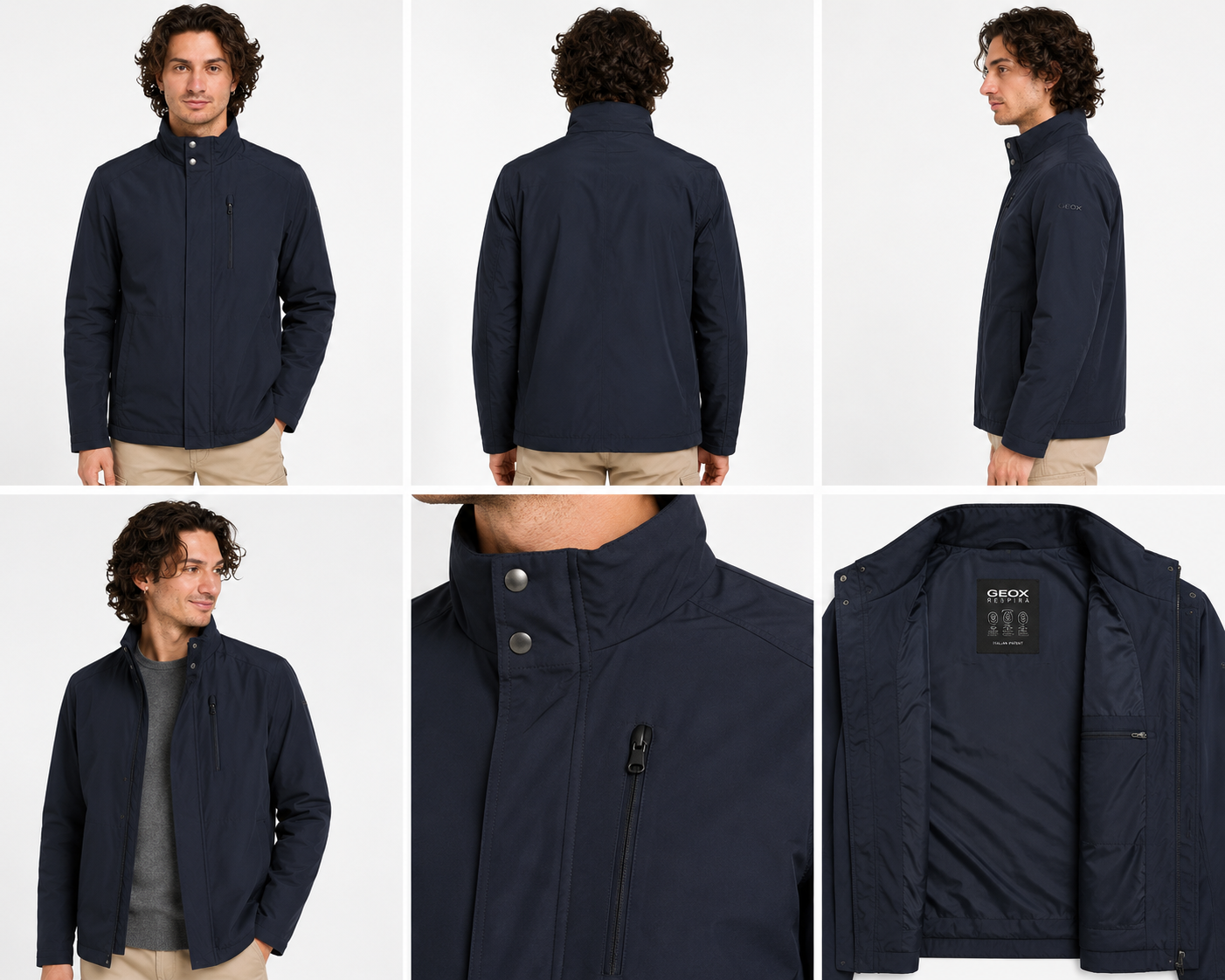 Jachetă Bărbați Geox Myvincit Short Jacket Bleumarin