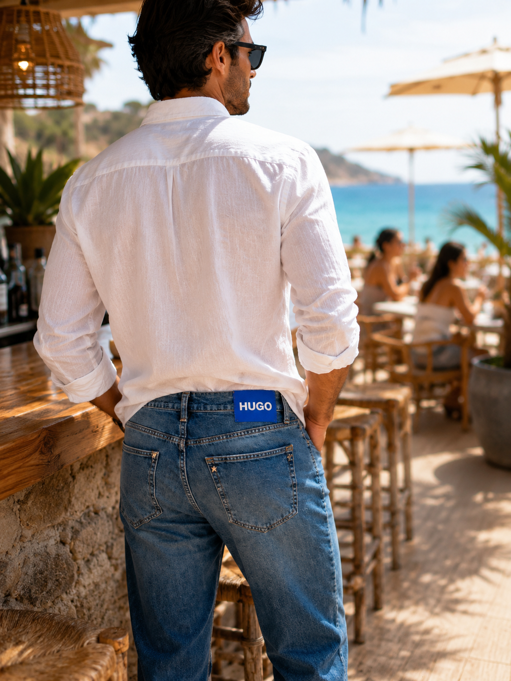 HUGO Jonah – Blugi Bărbați Slim Fit Albaștri