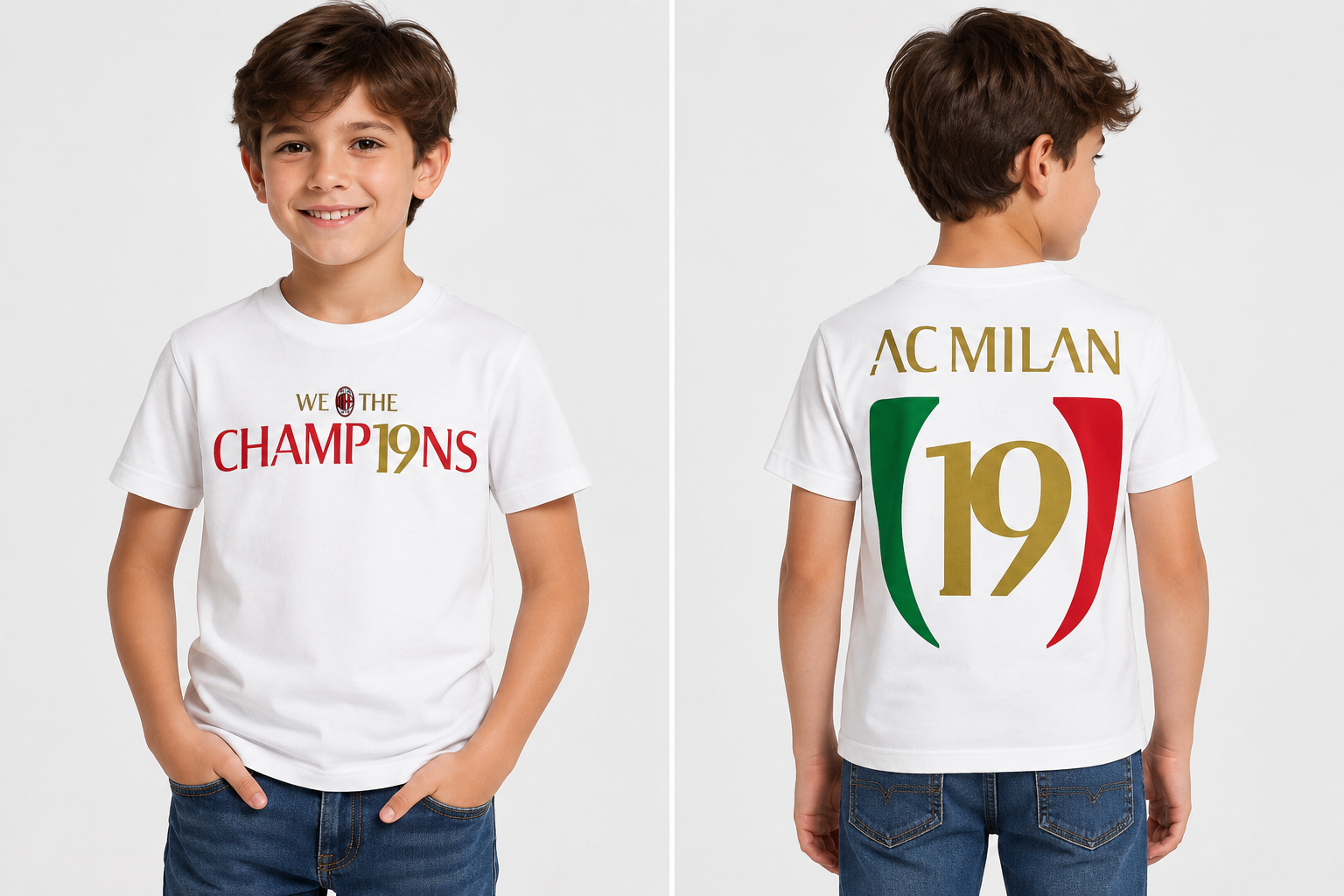 AC Milan Tricou Copii We The Champions