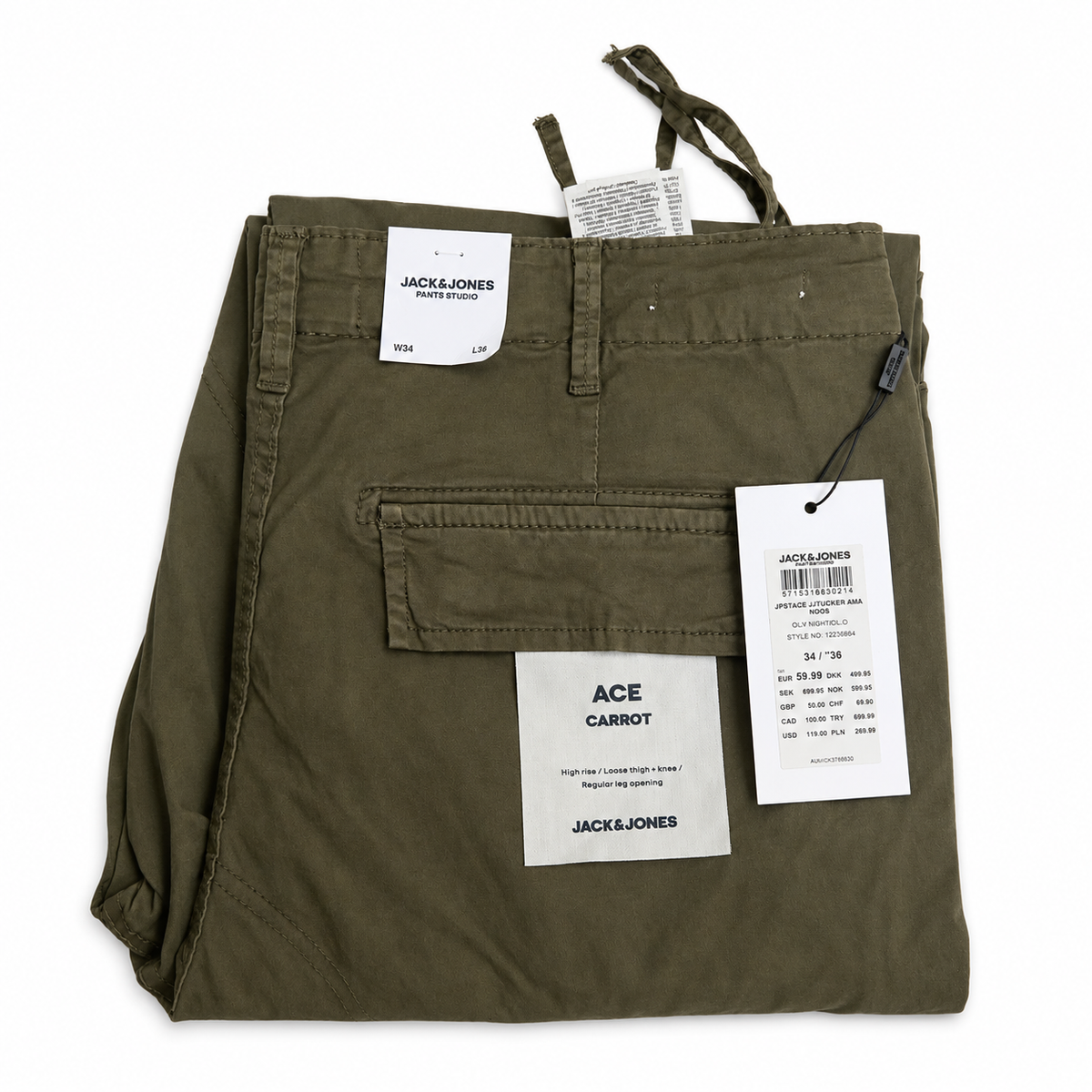 Pantaloni cargo Jack & Jones Tucker Tapered Fit bărbați