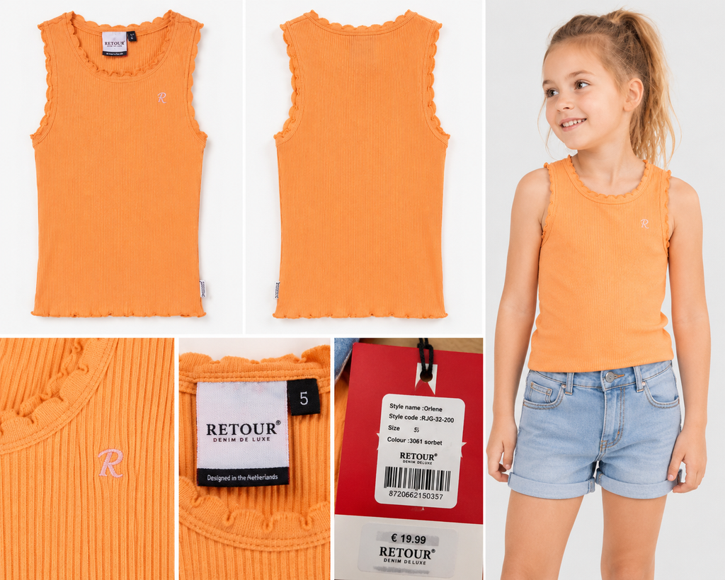 Maiou Fete Retour Denim Deluxe Orlene Sorbet