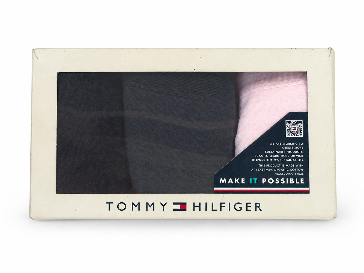 Set 3 tanga damă Tommy Hilfiger 3P Thong Extended Sizes – imagine produs 5