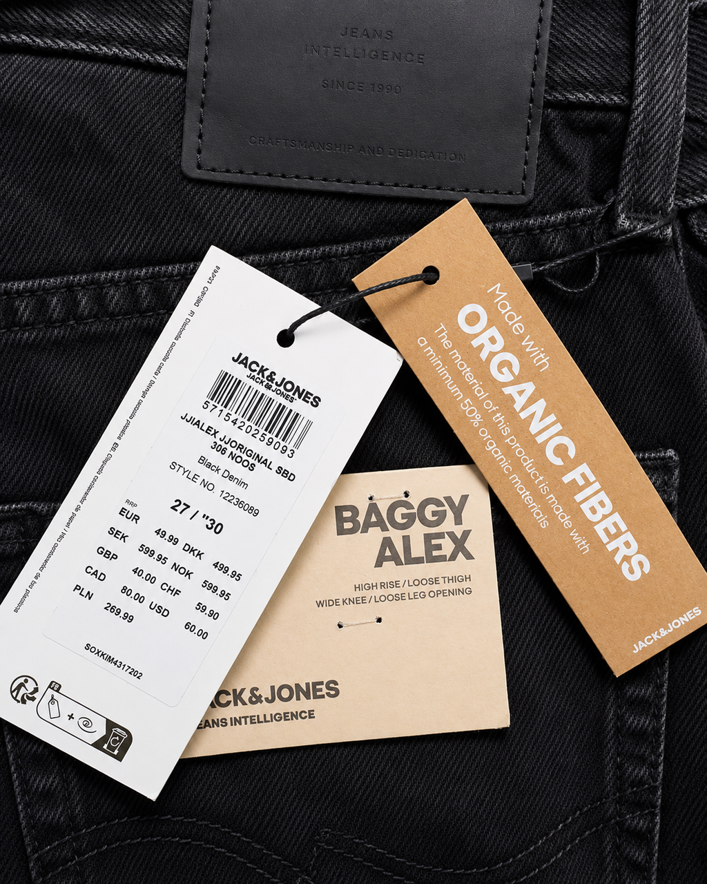 Blugi bărbați Jack & Jones Alex Original Baggy Fit