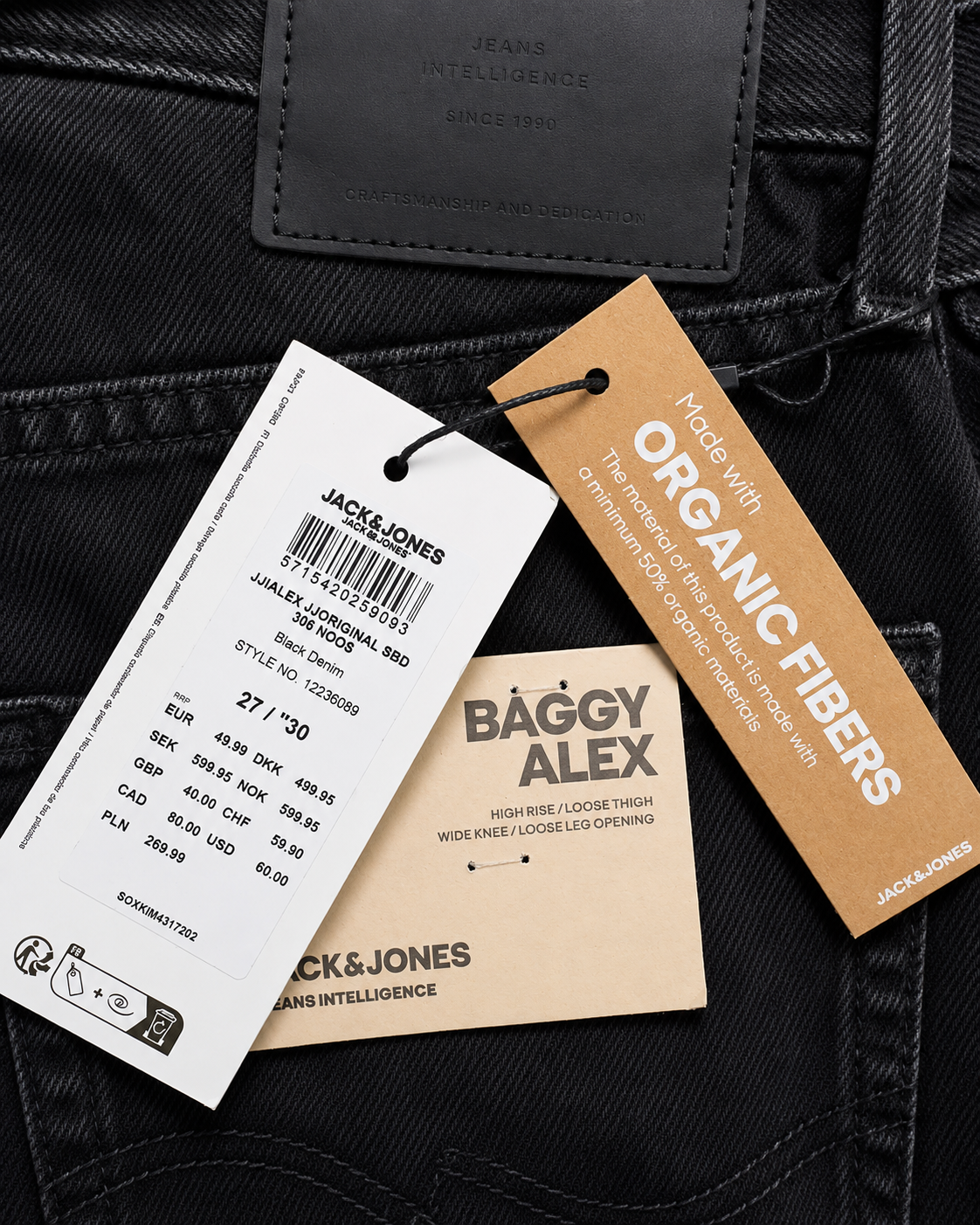 Blugi bărbați Jack & Jones Alex Original Baggy Fit